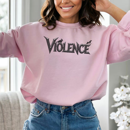 ⚔️ "Violence" Graphic Sweatshirt | Fourth Wing Book Lover Gift 🐉