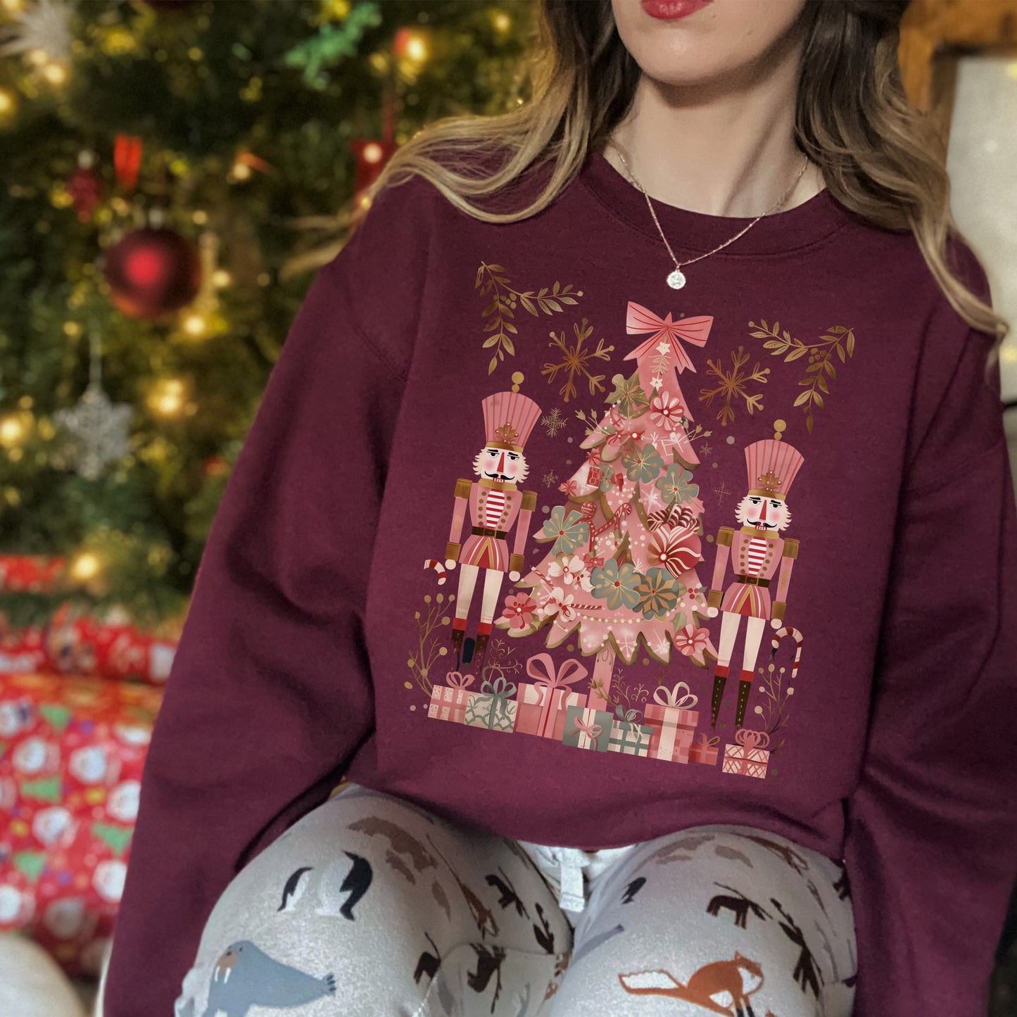 Nutcracker Ballet Pink Christmas Sweatshirt 🎄💖