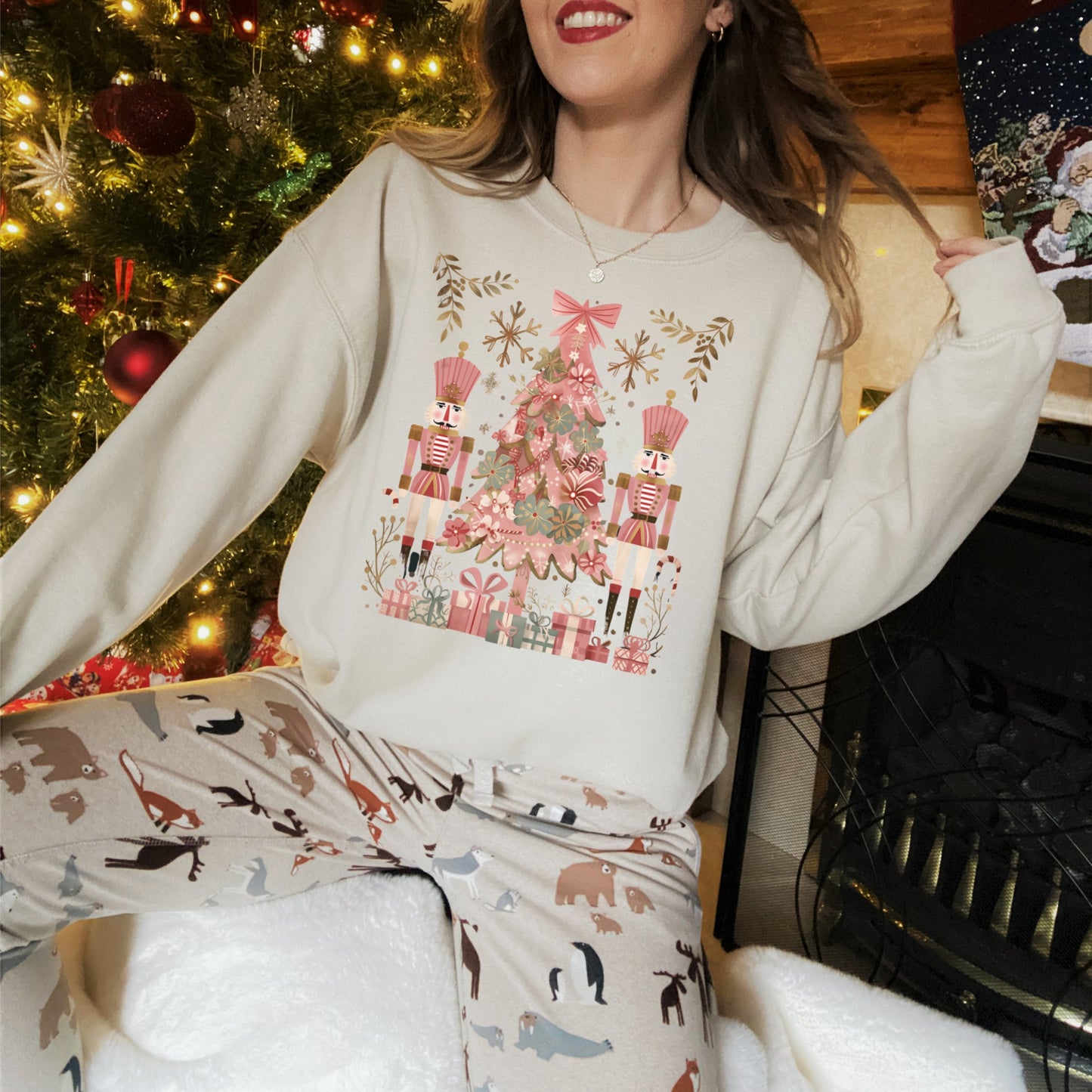 Nutcracker Ballet Pink Christmas Sweatshirt 🎄💖