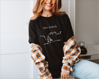 📚 Most Ardently - Pride and Prejudice T-Shirt for Literary Lovers 📚