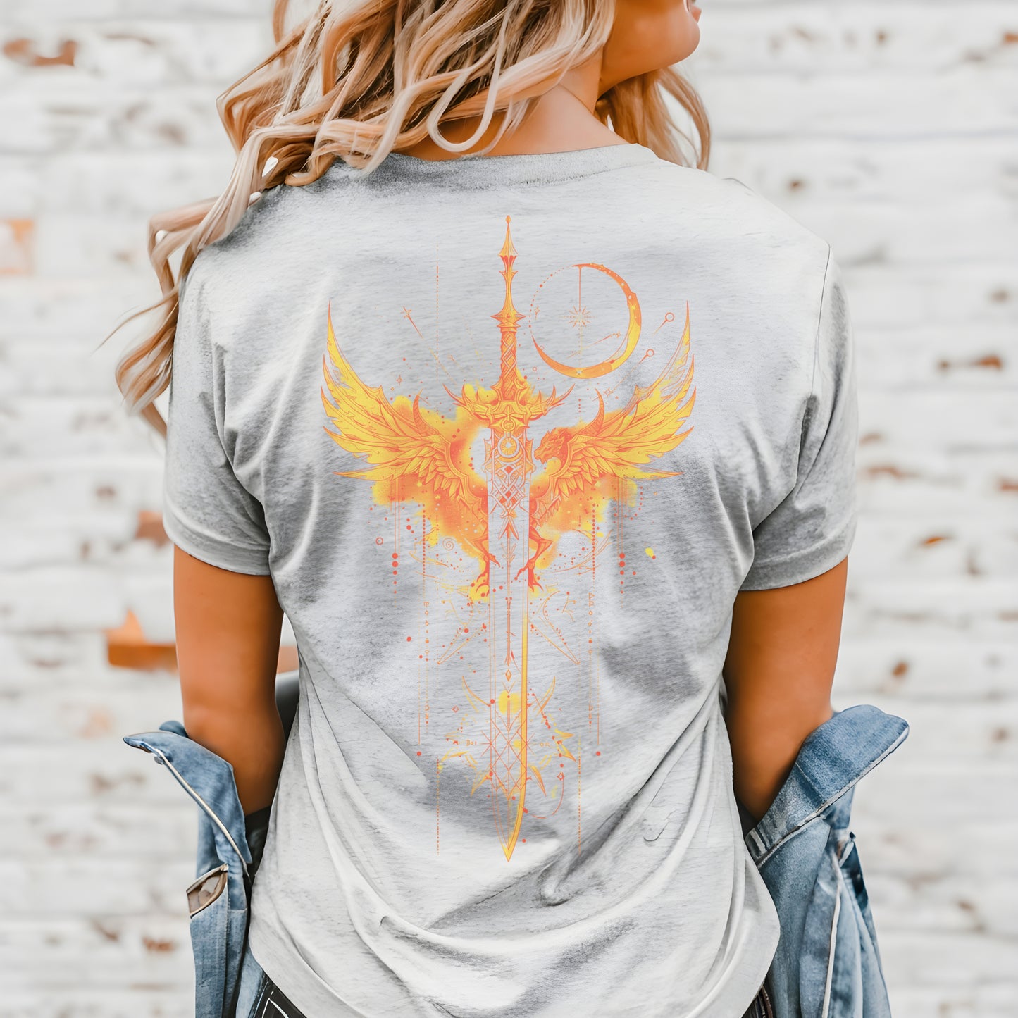 🗡️ "Light It Up" Fantasy Sword and Wings Tee 🗡️