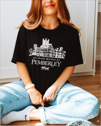 🏰 My Heart Belongs at Pemberley - Pride and Prejudice T-Shirt 🏰