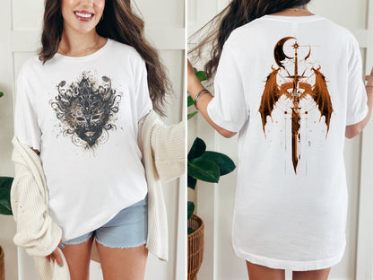 🔥 Nesta Archeron: Valkyrie Mask and Sword Tee 🔥