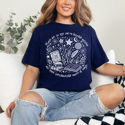 ✨ Magic Words Graphic Tee - Enchanting Book Lover's Shirt ✨