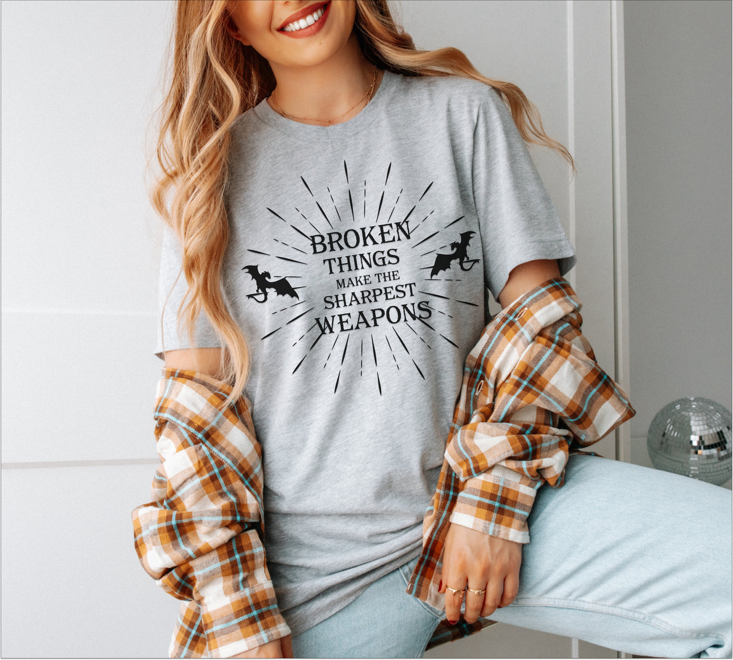 🛡️ Broken Things Make the Sharpest Weapons -When the Moon Hatched T-Shirt 🛡️