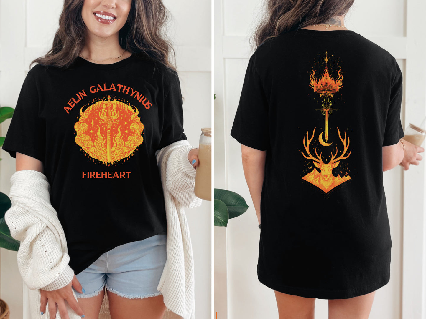 🔥 Aelin Galathynius Fireheart T-Shirt - Throne of Glass Inspired Apparel 🔥