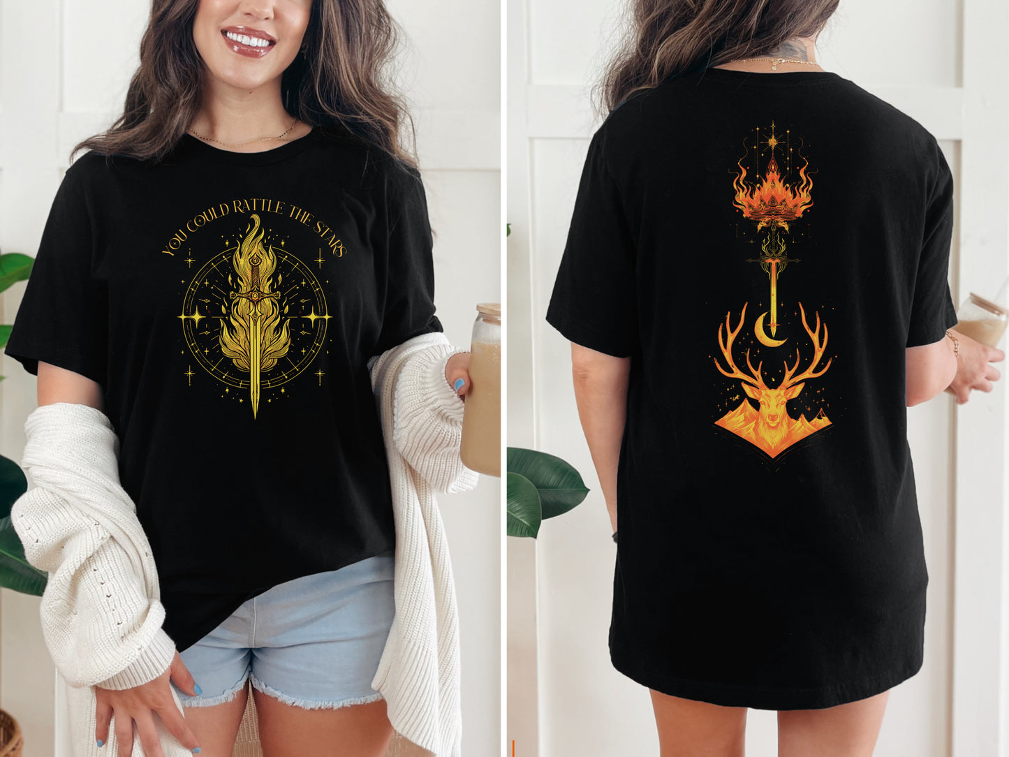 🌟 You Could Rattle the Stars T-Shirt - Throne of Glass Inspired Apparel 🌟