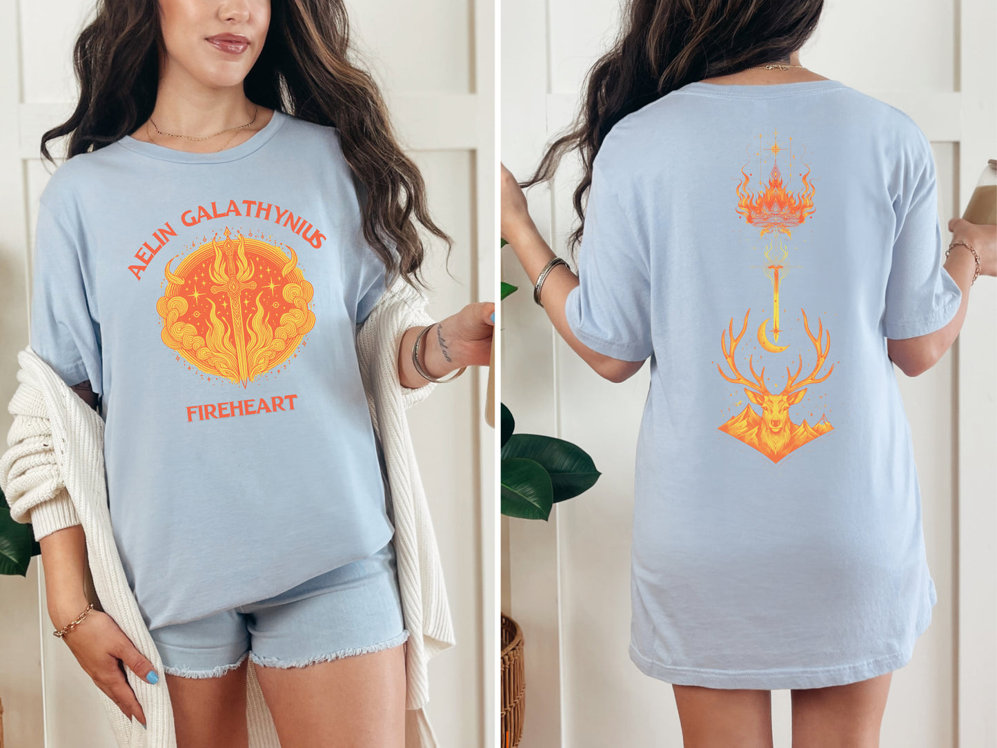 🔥 Aelin Galathynius Fireheart T-Shirt - Throne of Glass Inspired Apparel 🔥