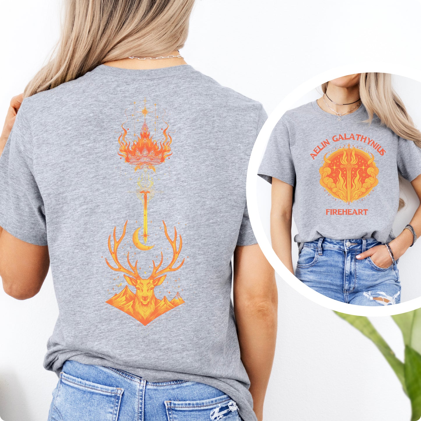 🔥 Aelin Galathynius Fireheart T-Shirt - Throne of Glass Inspired Apparel 🔥