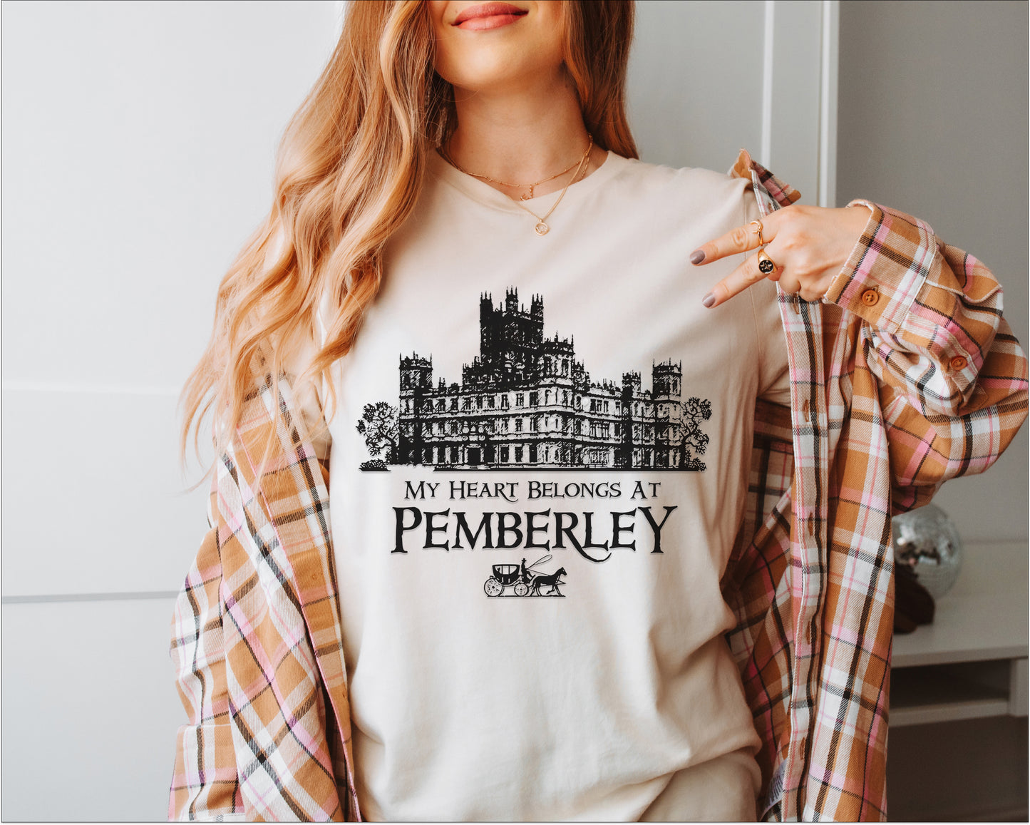 🏰 My Heart Belongs at Pemberley - Pride and Prejudice T-Shirt 🏰