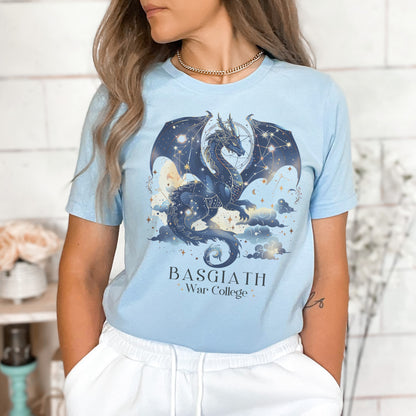 🐉 Basgiath War College Dragon T-Shirt – Fourth Wing Fan Essential! 🖤