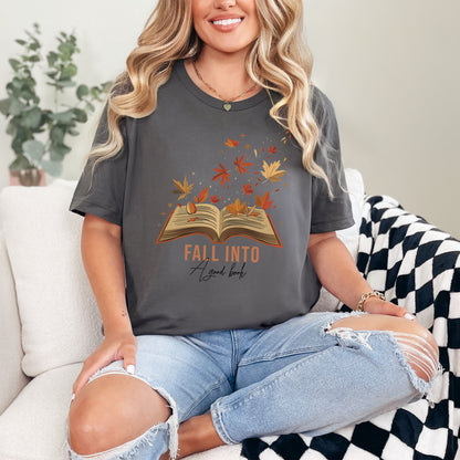 📚 Fall Into A Good Book T-Shirt