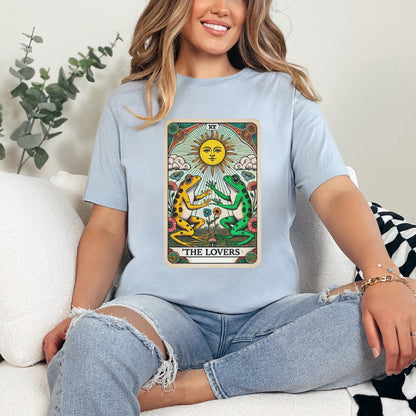 🔮 The Lovers Tarot Card Frog Shirt