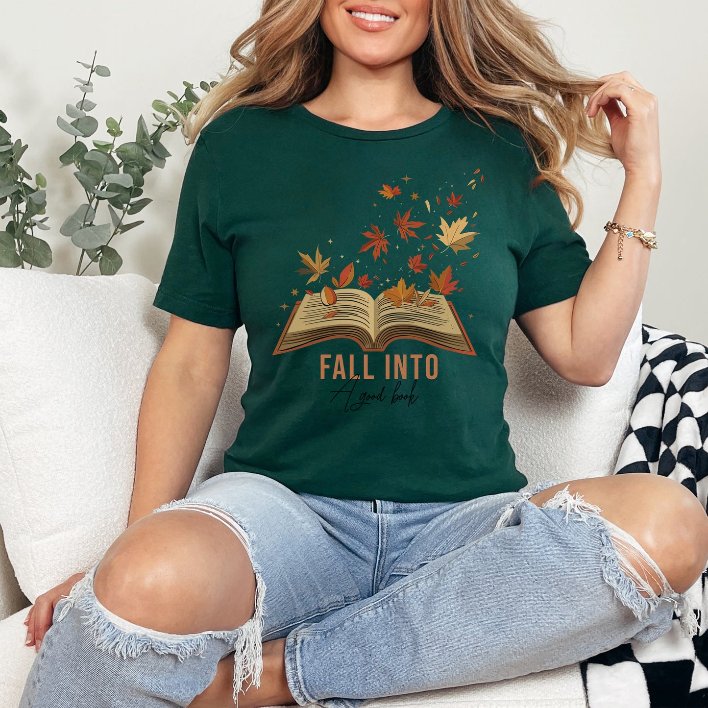 📚 Fall Into A Good Book T-Shirt