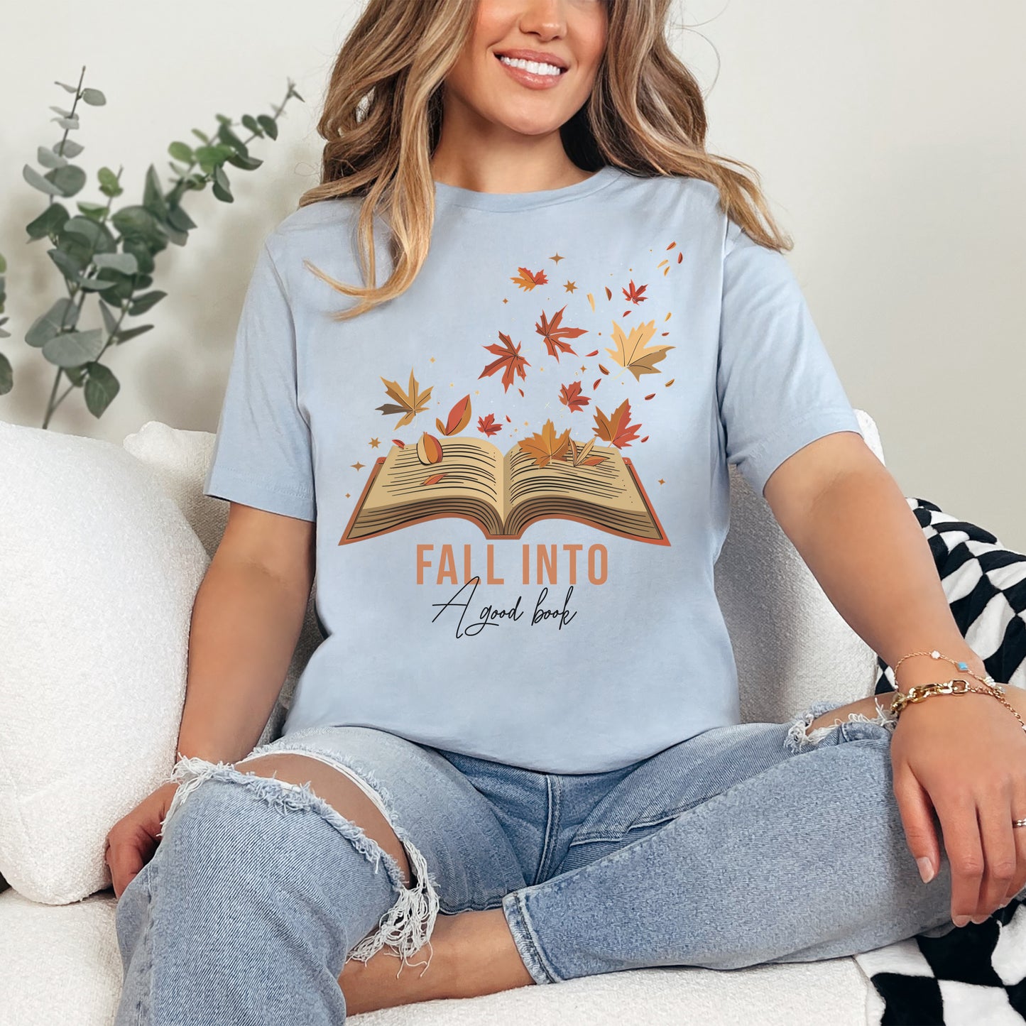 📚 Fall Into A Good Book T-Shirt