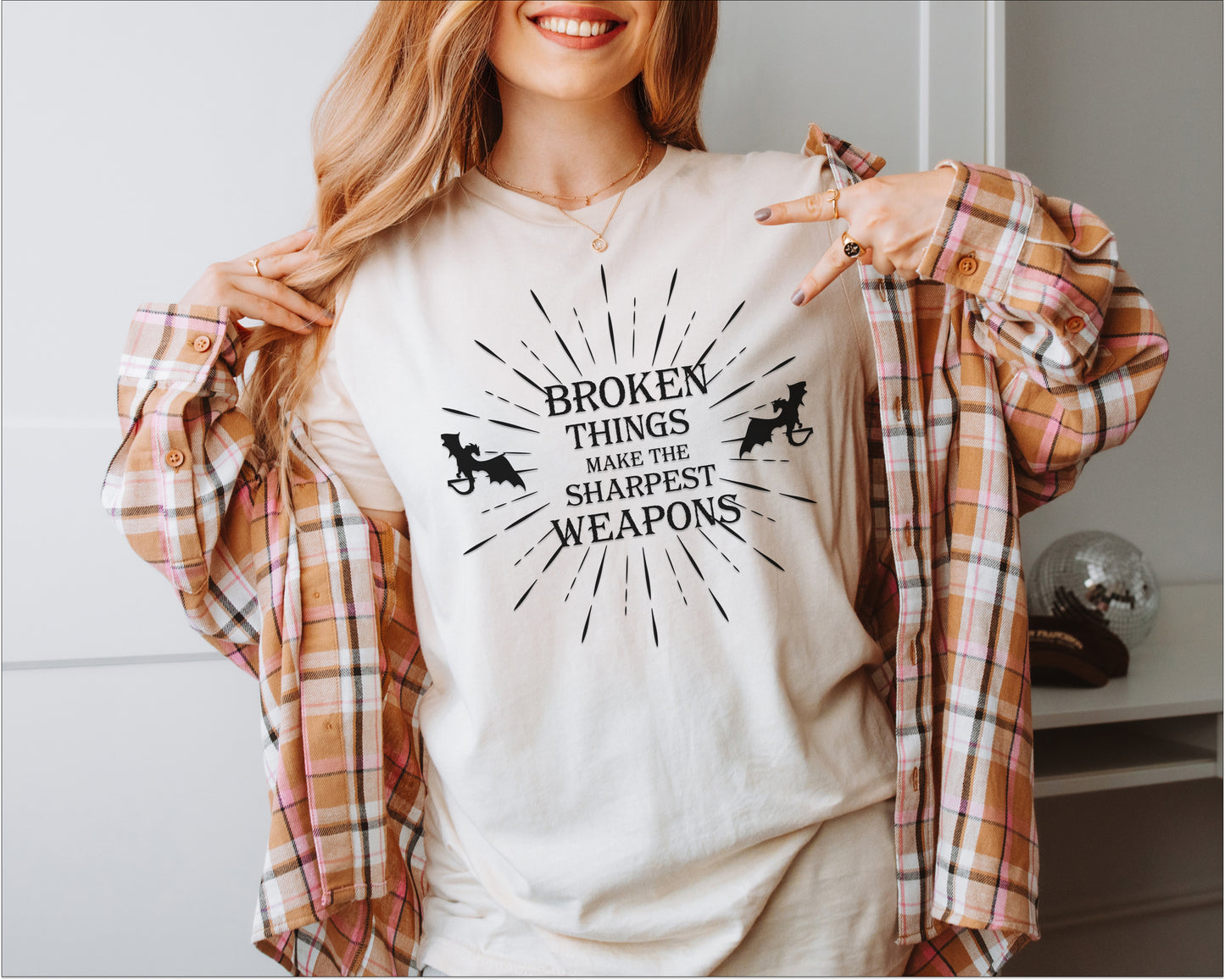 🛡️ Broken Things Make the Sharpest Weapons -When the Moon Hatched T-Shirt 🛡️