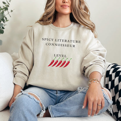 🌶️ Spicy Literature Connoisseur Sweatshirt – Embrace Your Love for Smutty Reads