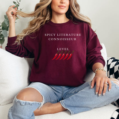 🌶️ Spicy Literature Connoisseur Sweatshirt – Embrace Your Love for Smutty Reads