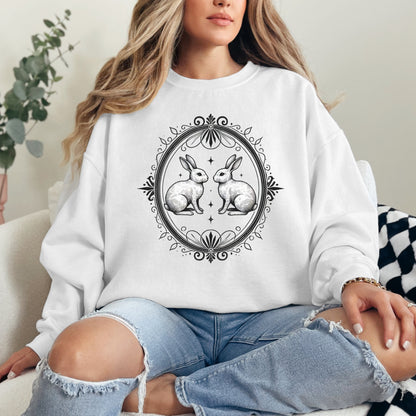 💓 Vintage-Inspired Rabbit Sweatshirt