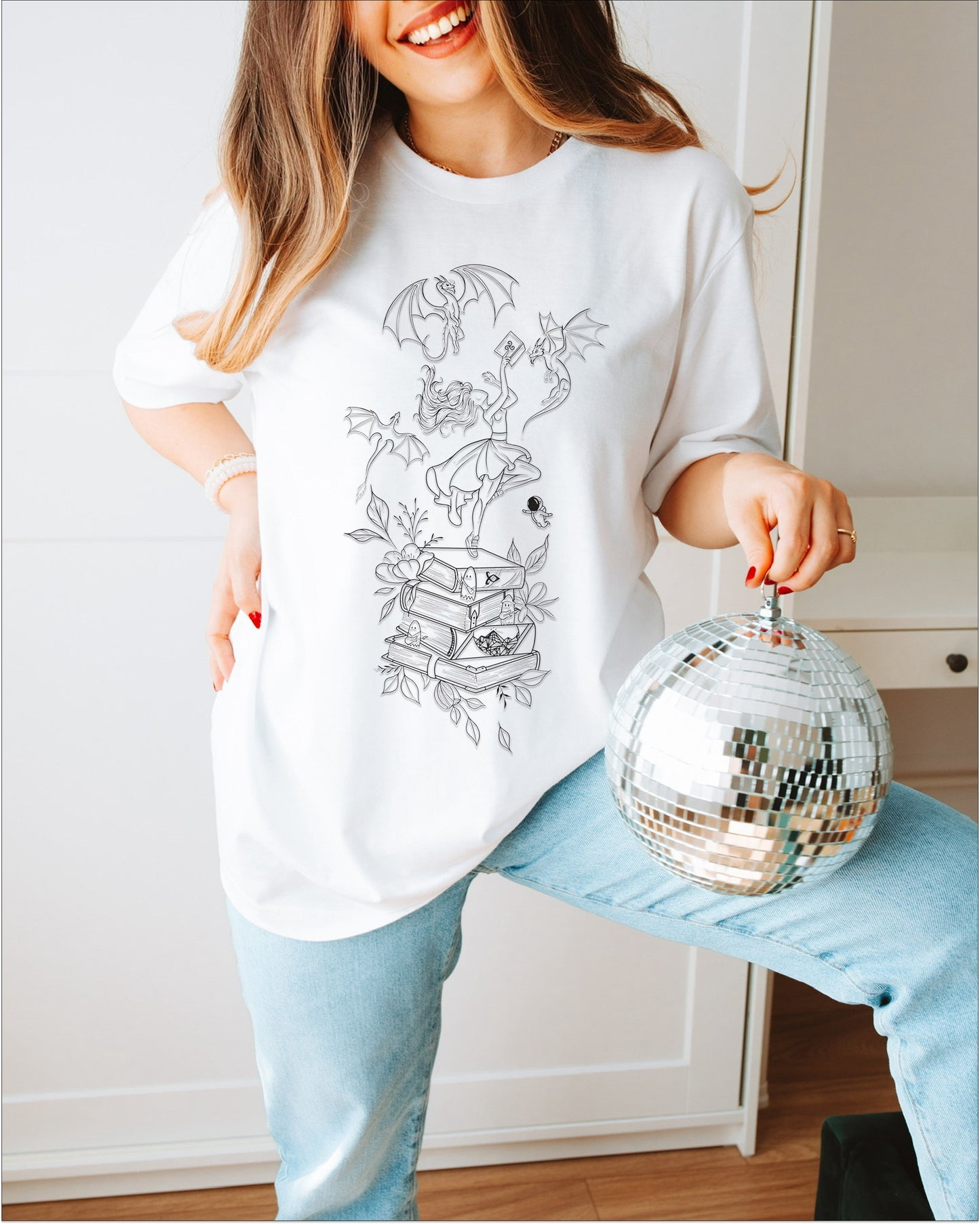 📚 Enchanted Pages - Fantasy Book Lover Tee 🐉