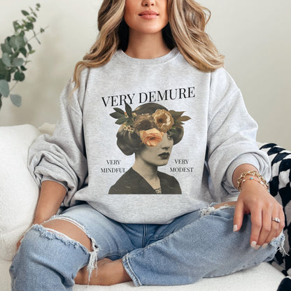 🌸 Very Demure & Mindful Sweatshirt