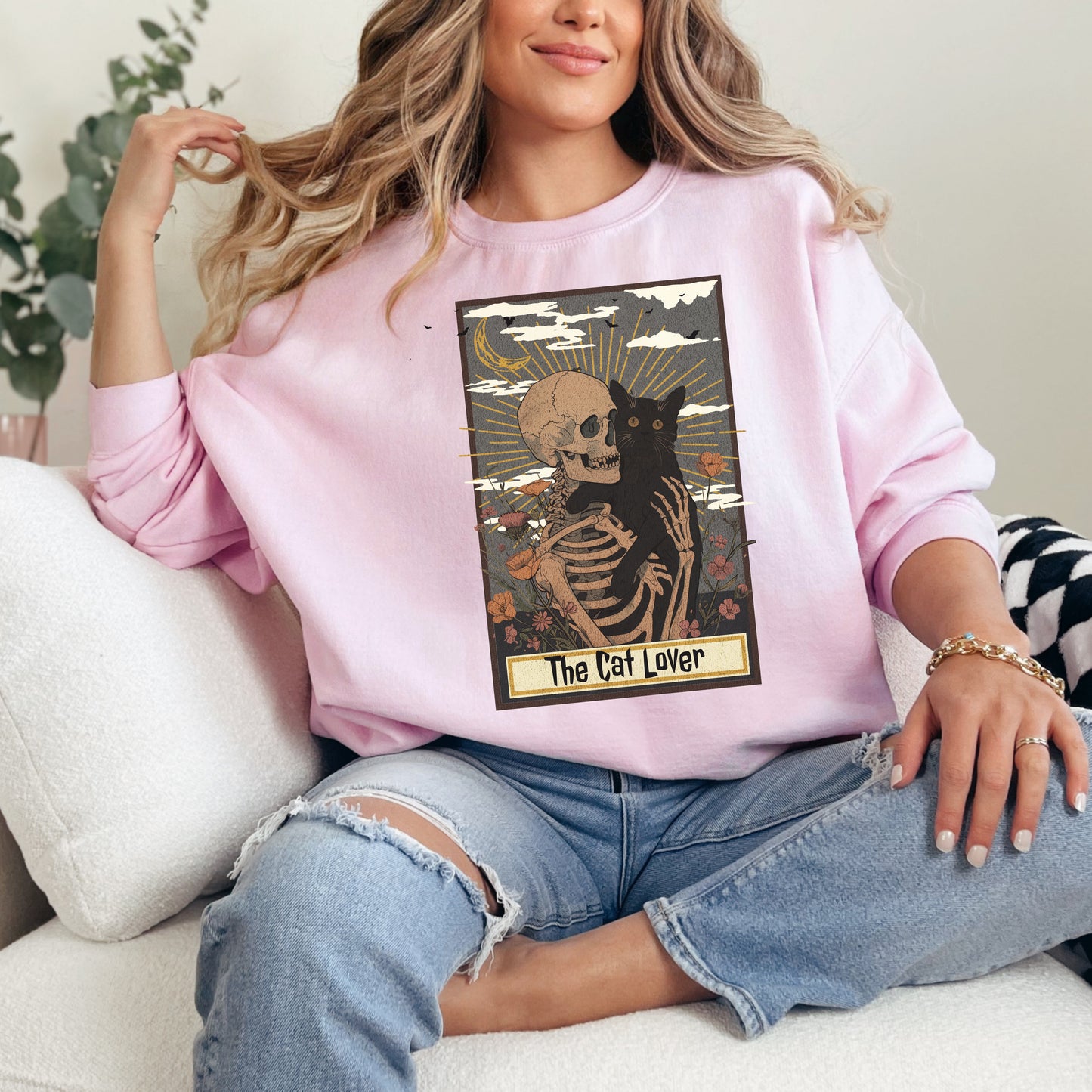 🎃 "The Cat Lover Tarot" Halloween Sweater