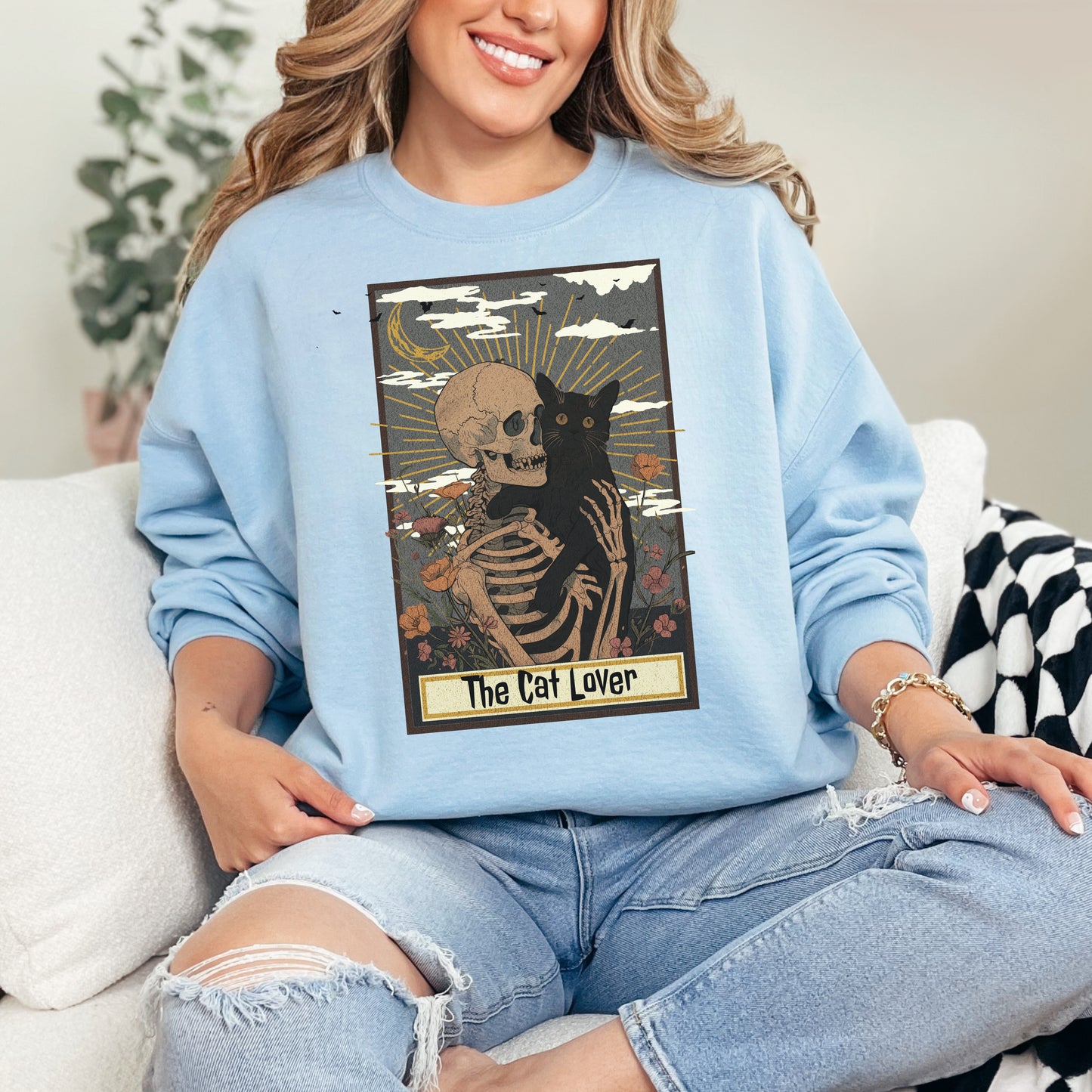 🎃 "The Cat Lover Tarot" Halloween Sweater