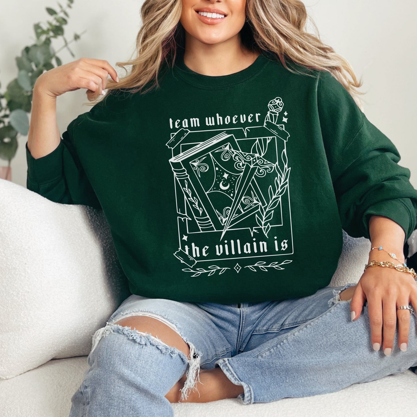 🖤 Team Villain - Book Lover's Sweatshirt 🖤