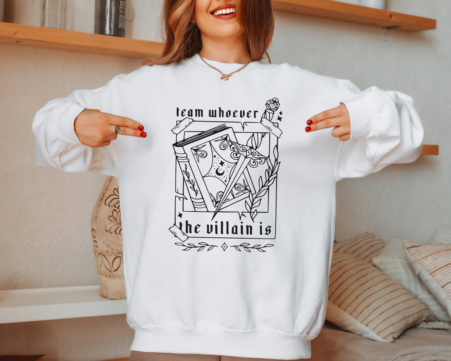 🖤 Team Villain - Book Lover's Sweatshirt 🖤