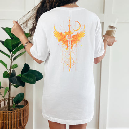 🗡️ "Light It Up" Fantasy Sword and Wings Tee 🗡️