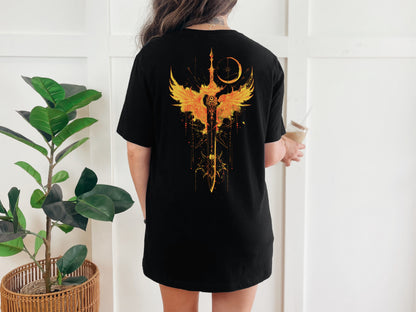 🗡️ "Light It Up" Fantasy Sword and Wings Tee 🗡️