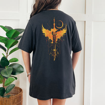 🗡️ "Light It Up" Fantasy Sword and Wings Tee 🗡️