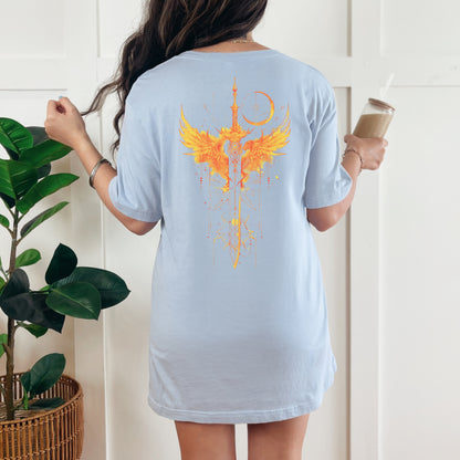 🗡️ "Light It Up" Fantasy Sword and Wings Tee 🗡️