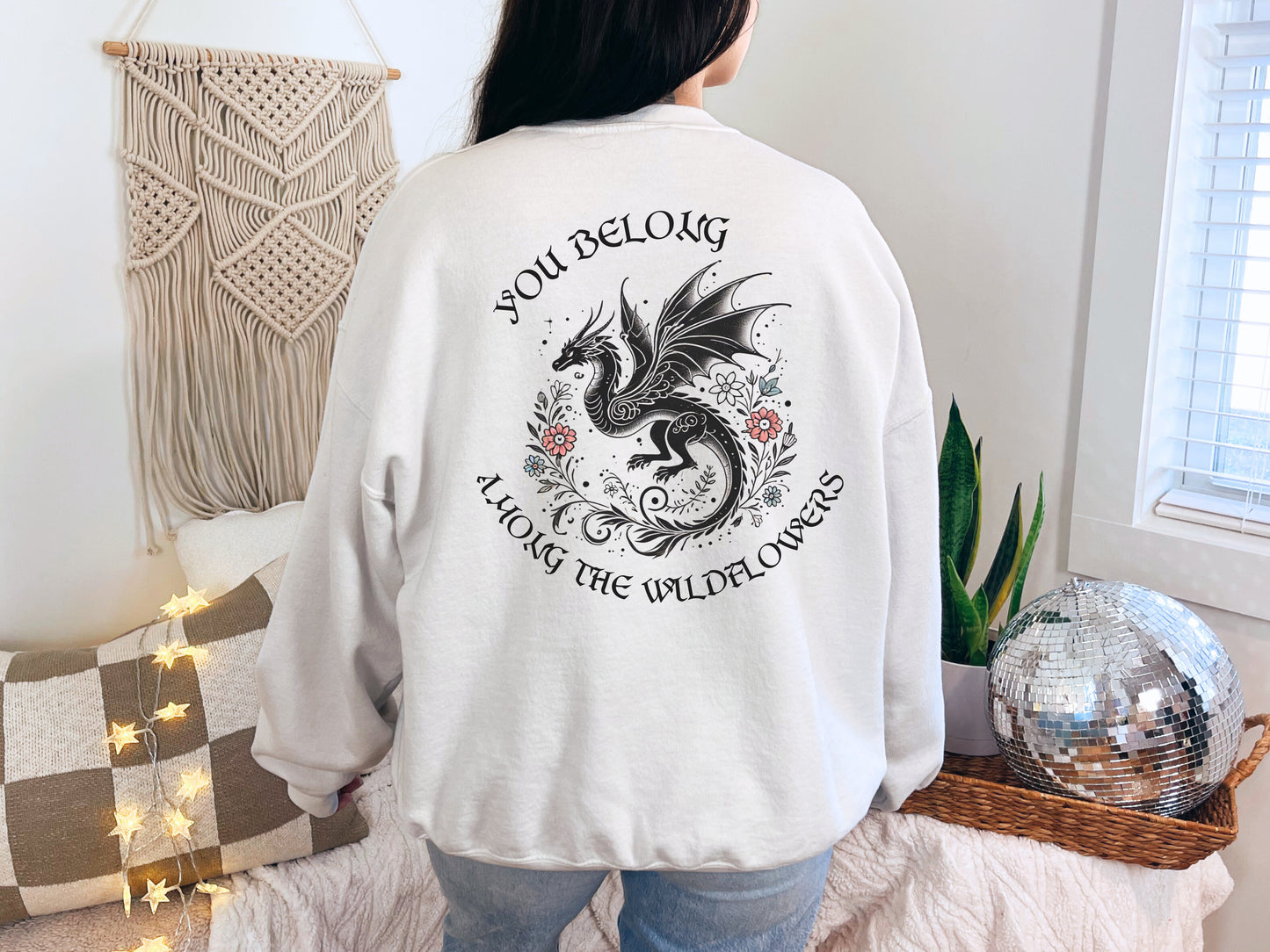 🌸 "You Belong Among the Wildflowers" Manon Blackbeak Sweatshirt 🌸