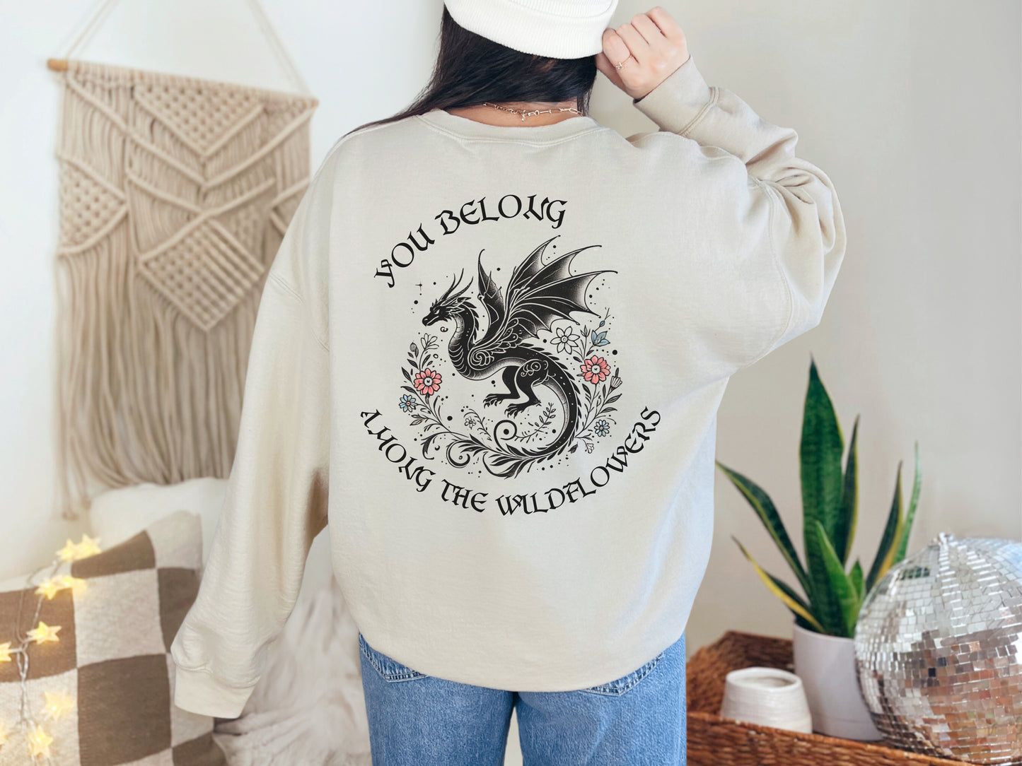 🌸 "You Belong Among the Wildflowers" Manon Blackbeak Sweatshirt 🌸