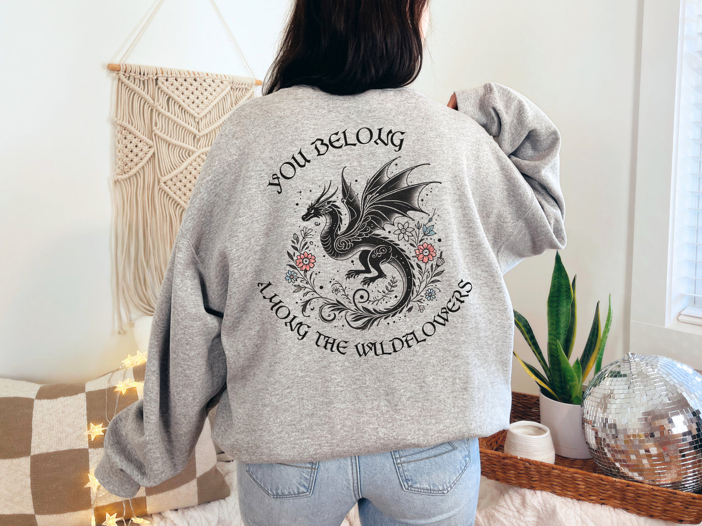 🌸 "You Belong Among the Wildflowers" Manon Blackbeak Sweatshirt 🌸