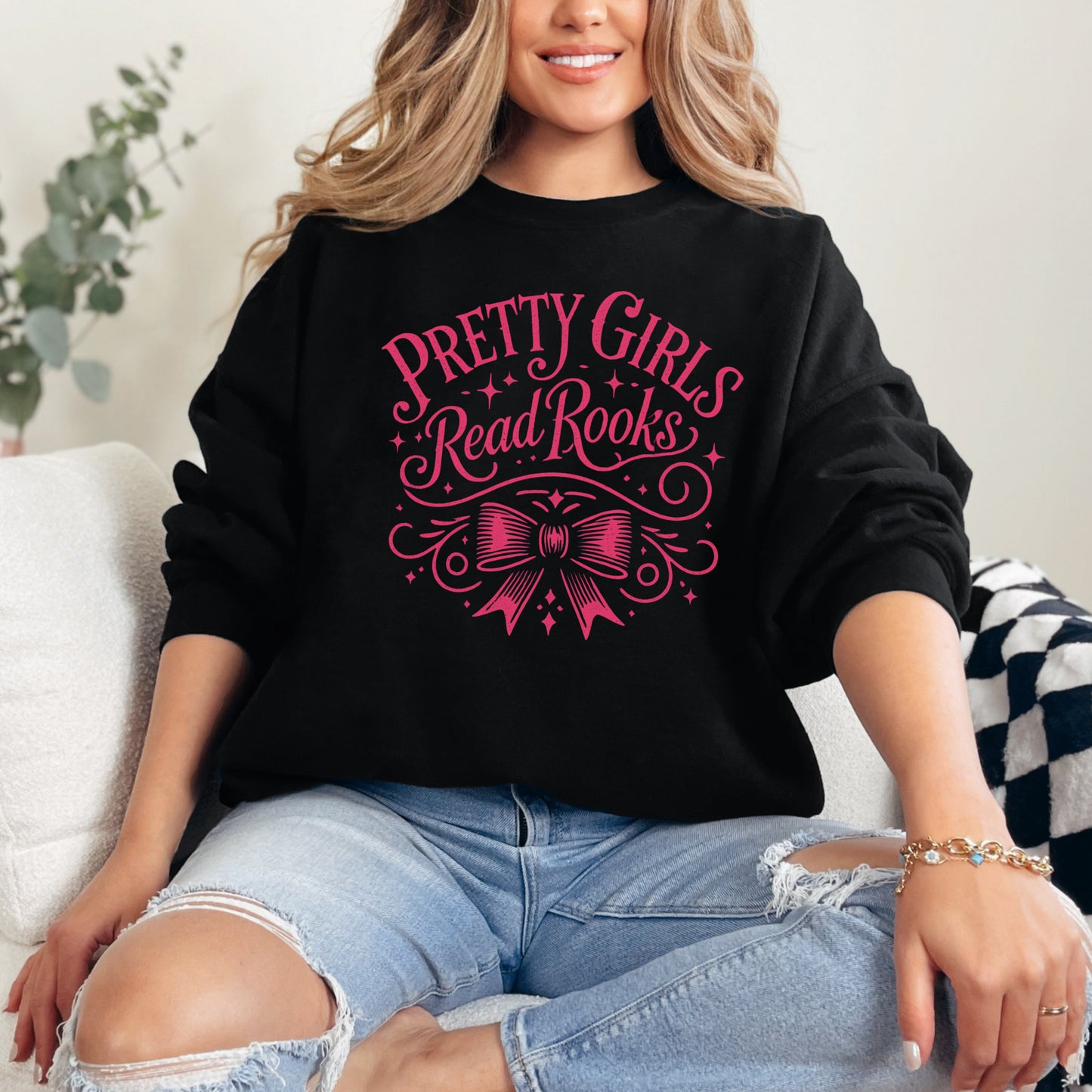 📚 Pretty Girls Read Books Sweatshirt - Bookish Apparel for Literary Lovers 📚