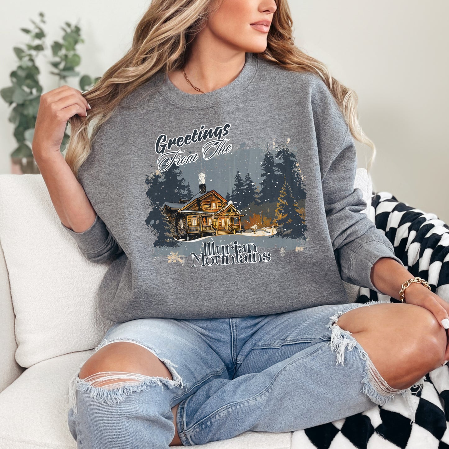 🌲 Greetings from the Illyrian Mountains – ACOTAR Sweatshirt