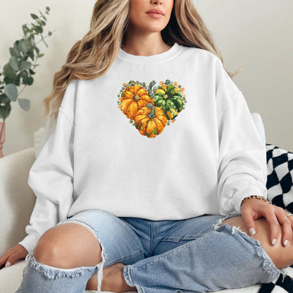 🍂 Heart-Shaped Pumpkin Harvest Sweatshirt 🍂