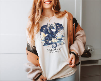 🐉 Basgiath War College Dragon T-Shirt – Fourth Wing Fan Essential! 🖤