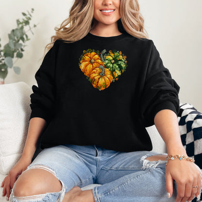 🍂 Heart-Shaped Pumpkin Harvest Sweatshirt 🍂