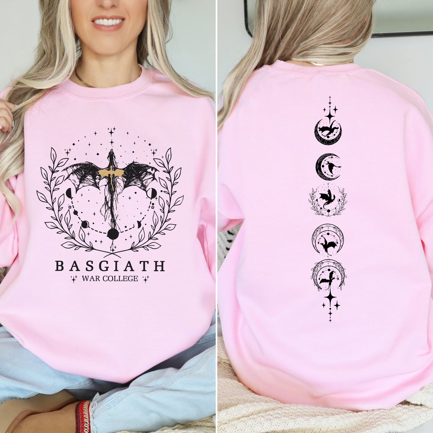 Fourth Wing "Basgiath War College" Dragon Sweater 🖤