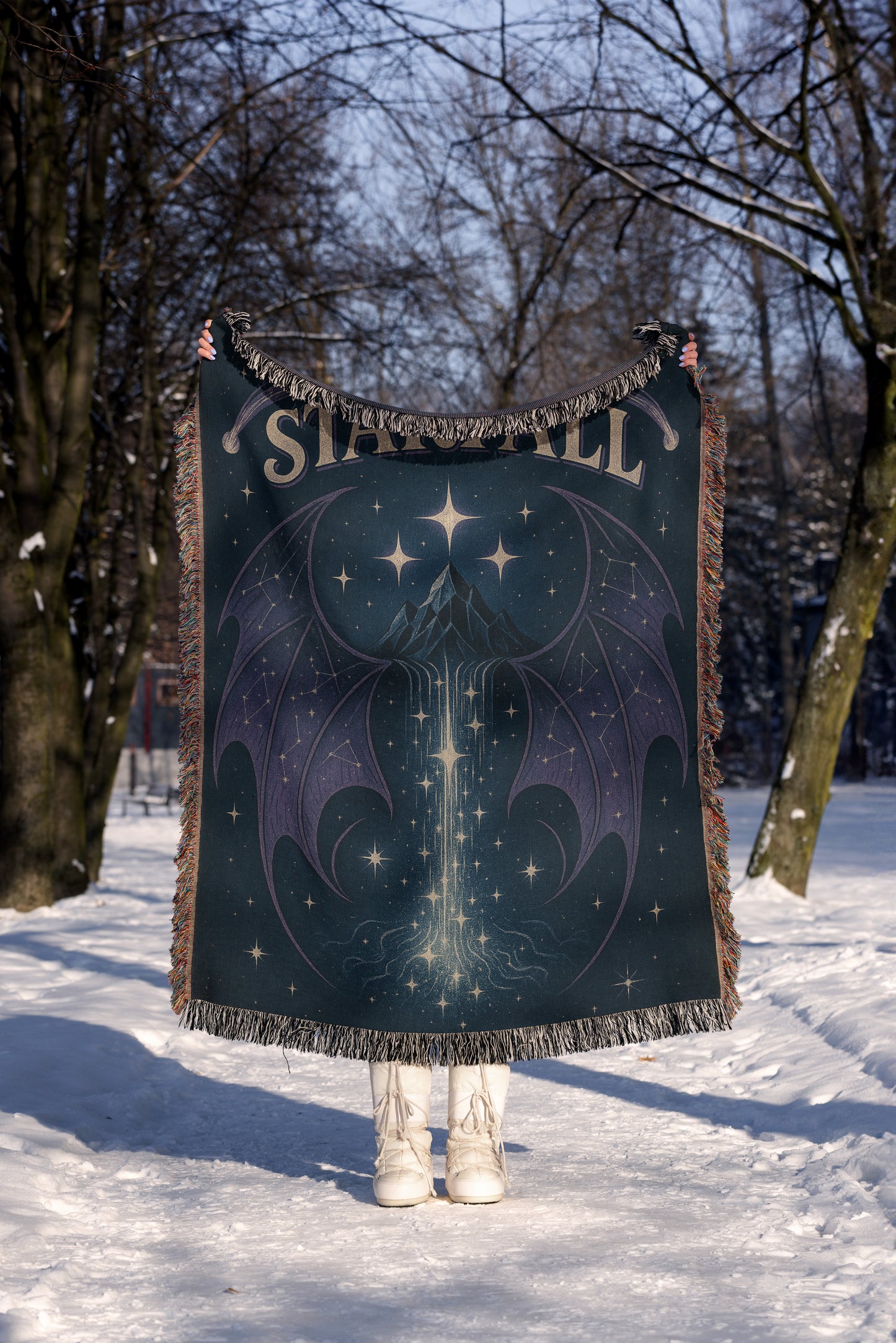 Starfall Night Court Woven Blanket