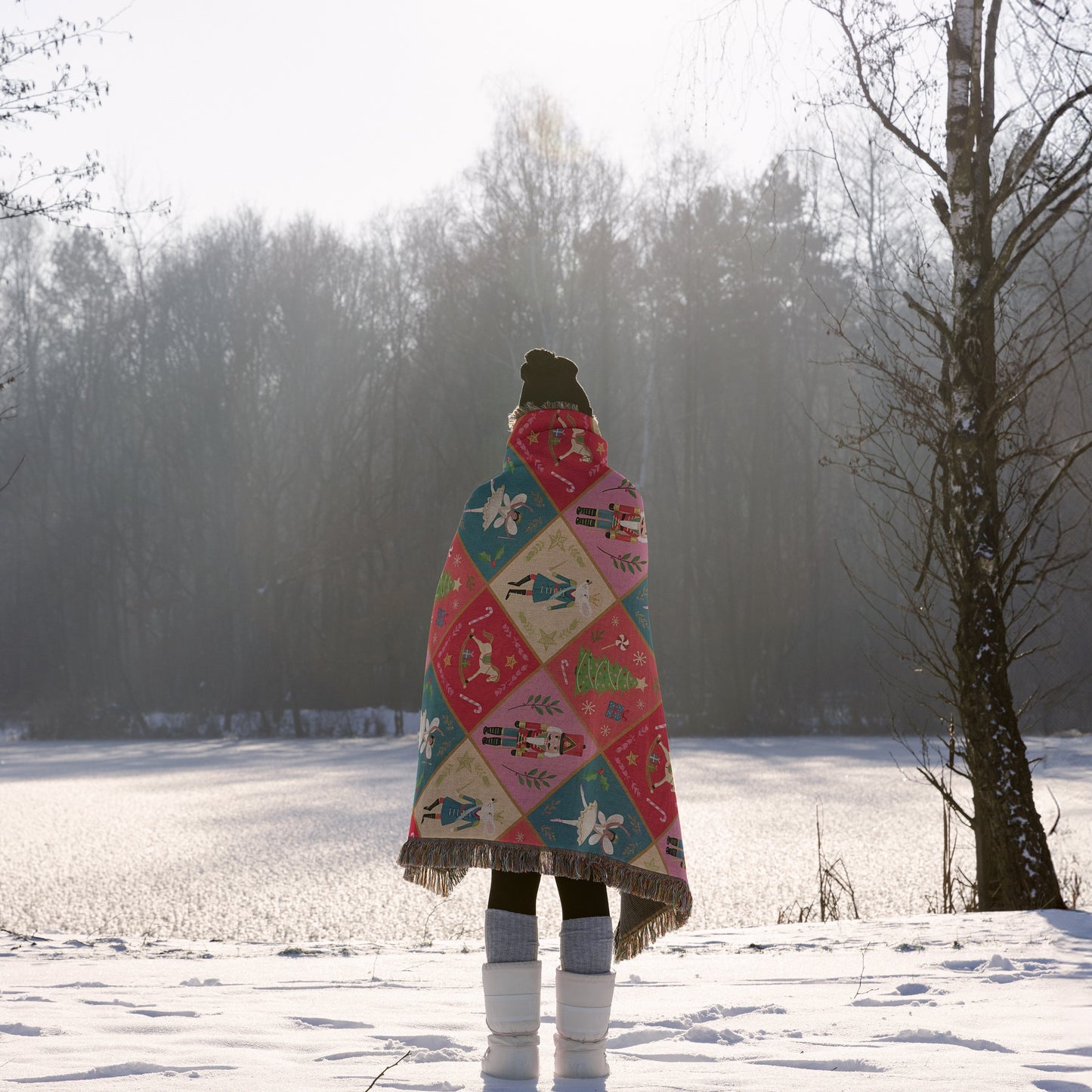 Nutcracker Christmas Woven Blanket 🎄🩰