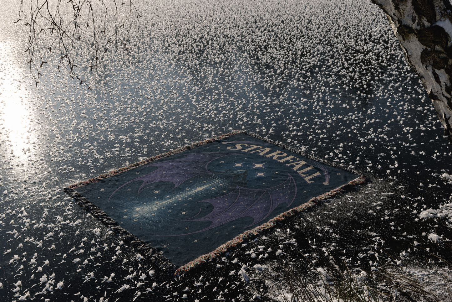 Starfall Night Court Woven Blanket