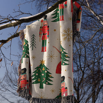 Nutcracker Xmas Woven Blanket 🎅🩰