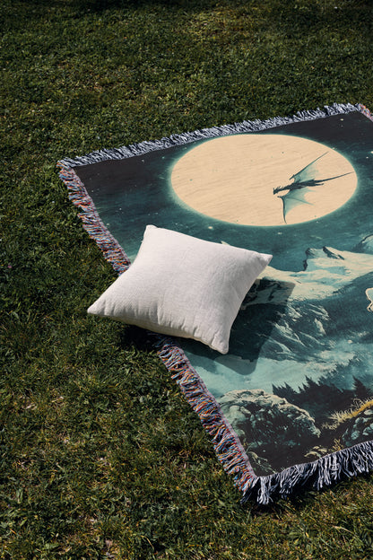 🌙 Throne of Glass Inspired Tapestry Throw Blanket