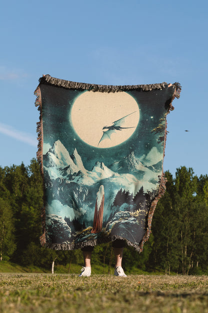 🌙 Throne of Glass Inspired Tapestry Throw Blanket