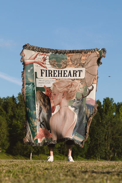 ✨ "Fireheart" Woven Throw Blanket ✨