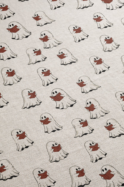 Cute Ghost Pattern Woven Throw Blanket